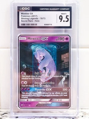 Mewtwo GX Shining Legends Secret Rare 78/73 CGC 9.5 - Image 1 of 2