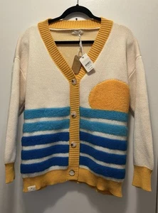 NUEVO Suéter Simply Southern Sunshine Sunrise Ocean Tejido Texturizado con Botones Talla M - Imagen 1 de 8