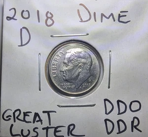 Moneda de diez centavos P Roosevelt 2018 DDO/RDA - Imagen 1 de 11