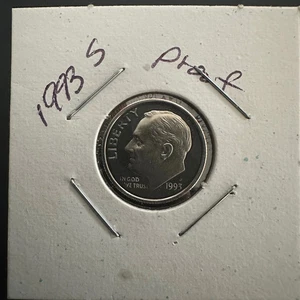 1993 S Roosevelt Dime Silver Proof Deep Mirror - Picture 1 of 4
