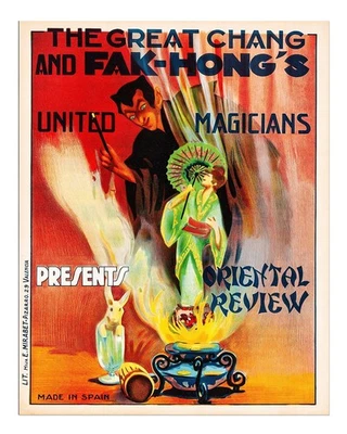 Vintage Magic Show Poster Wall Art for Home Decor Premium Quality - Image 1 of 4