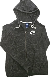 Nike Hoodie Men L /Women XL Gray Y2k Boho Cottage Grunge Normcore[1C]  - Picture 1 of 18