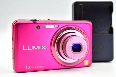 ⏯️[Excelente+5] Cámara digital Panasonic LUMIX DMC-FH7 rosa solo japonesa Foto 1 de 4