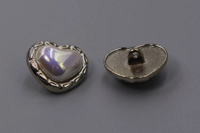 2 grey Luxury Resin Pearl Embellishments buttons for Apparel & Accessories.22 - Image 1 of 3