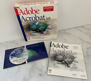 VINTAGE Adobe Acrobat 4.0 UPGRADE MAC CD in original box $5.95 - Picture 1 of 4