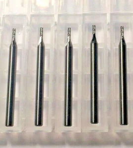 0.050" Dia x 0.15" Cut 4 Flute Square Carbide End Mill USA Made 5-Pack K16 - Foto 1 di 1
