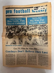 Oct. 19, 1974 Pro Football Weekly Magazine Vol 8 No. 11 - Picture 1 of 2