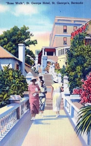 Rose Walk St. George Hotel St. George's Bermuda Postkarte - Bild 1 von 2
