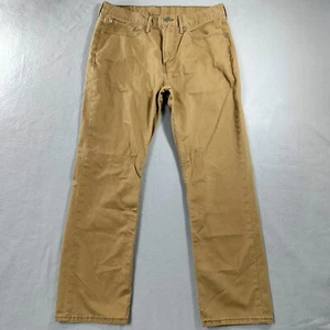Pantalone uomo Levis 514 gamba dritta marrone kaki taglia effettiva 34x29 - Foto 1 di 7