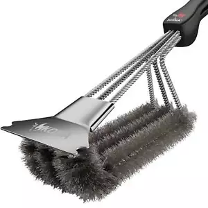 Kona Spazzola Griglia Raschietto Piatto - Raschietto Acciaio Inox - Sicuro per Tutte le Griglie - Foto 1 di 8