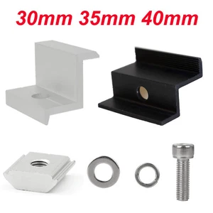 Endklemmen Mittelklemme Schwarz 30 35 Halterung Dachbefestigung für Solarmodule - Bild 1 von 20