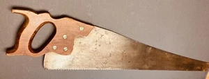 Antique Vintage DUNLAP 8 TPI Cross Cut Saw 26". Sharp, Straight, Clean. No Rust - Picture 1 of 9