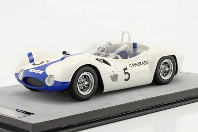 New Tecnomodel Maserati Birdcage Tipo 61 #5 1:18 Model Car White TM18-276A KidBX - Image 1 of 4