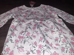 Mädchen Kleid Bio NEU Gr. 86 / 92 Baby Babykleid Blümchen weiß rosa Mädchenkleid - Bild 1 von 10
