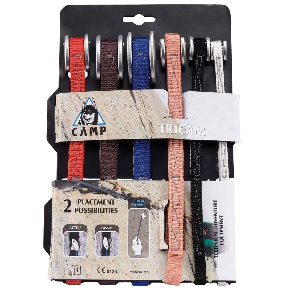 Camp Tricam Set (6 Stück) Klemmkeile, klettern, bergsteigen, Klemm Keile Set