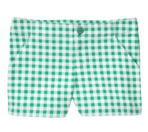Nwt Gymboree Girls Shore To Love Green Plaid Sun Shorts Size 5 - Picture 1 of 1