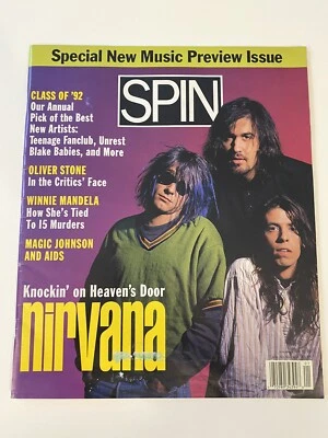 Spin Magazine Nirvana January 1992 VG - Image 1 of 4