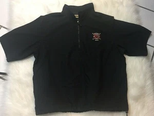 Saugus Fire Department SFD Chief Drew 09 Golf Pullover 1/4 Zip Short Slv Large - Bild 1 von 9