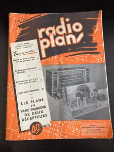 RADIO PLANS N°43 05/1951 réglage des bases de temps alimentation G1 - Imagen 1 de 1