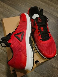 reebok red suede