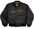 Vintage Harley Davidson Women Spell Out Leather Jacket Large- VGC