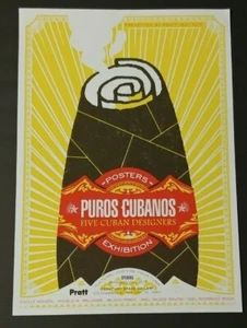 Silkscreen Serigraph Poster for Art Exhibition of 5 Cuban Artists in New York - Bild 1 von 9