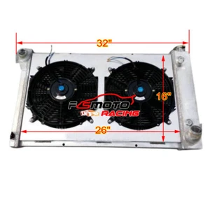 Radiator+Shroud+Fan For 1967-1972 68 Chevy/GMC C/K Series C10 C20 C30 K10 Truck - Picture 1 of 8
