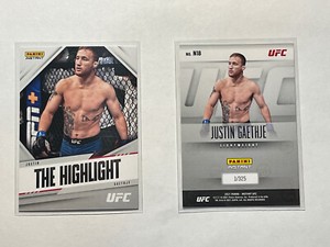JUSTIN GAETHJE 2021 Panini Instant UFC Nicknames 1/325 "THE HIGHLIGHT"