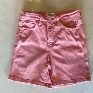 JUDY BLUE pink garment died high waisted tummy control shorts stretch Medium M - Picture 1 of 12