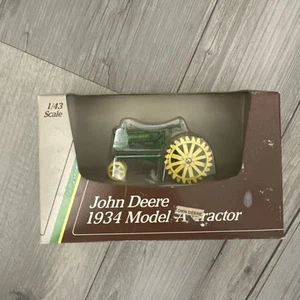 Vtg Ertl 1/43 scale die-cast John Deere 1934 model A on steel n/frontend tractor - Picture 1 of 5