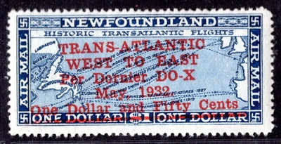 CANADA NEWFOUNDLAND 1932 AIR MAIL SCOTT #C12 MINT LIGHTLY HINGED - Image 1 of 2