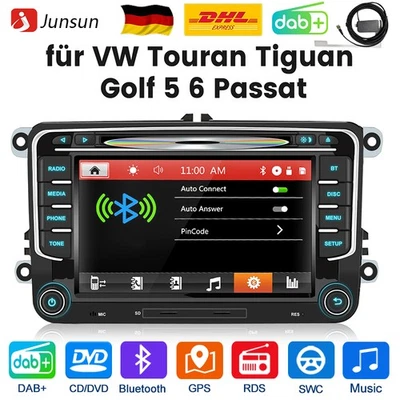DAB+ CD DVD Wince 6.0 für VW Golf 5 6 PLUS Touran Passat B6/B7 Tiguan Autoradio  - Bild 1 von 4