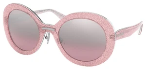 MIU MIU Sunglasses MU04VS 1467L SPECIAL COLLECTION 04VS Pink + Pink/Silver - Picture 1 of 11