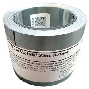 Zinc Armor - 2.5" Wide Zinc Strip, 1-roll of 50 Feet Made in USA - Picture 1 of 8