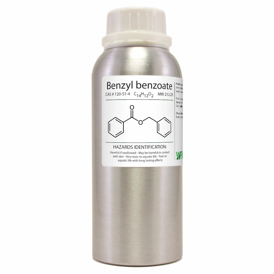 Benzyl benzoate - 8 fl oz - Aluminum Bottle w/ Locking Cap - GreenHealth