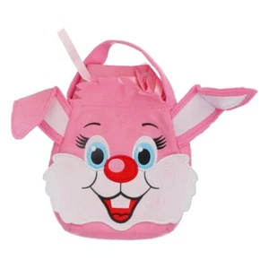 Kinder Schokolade Tasche Tragetasche Osterhase Pink Girls Filz Handtasche - Bild 1 von 2