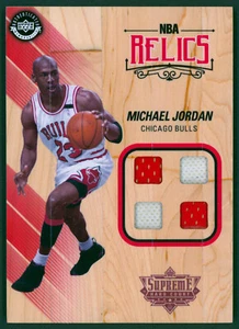 2017-18 UDA Supreme Hard Court MICHAEL JORDAN NBA Relikte Quad Spiel Trikot Boden - Bild 1 von 3