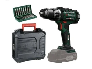 Parkside PABS 20-Li E6 Cordless Drill Set - Green - Picture 1 of 14