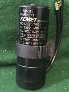 Kemet 117U5017 AC Motorstart Motor Start Capacitor MD22 80µF 220/300V - Picture 1 of 6