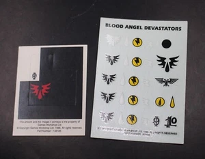 Warhammer 40k Blood Angels Devastators Transfers Aufkleber Banner 107403 136185 - Bild 1 von 3