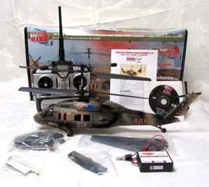 RARE TWISTER  AUSTRALIAN ARMY HAWK W/ NAV LIGHTS 2.4G RC HELICOPTER NEW OPEN BOX - Picture 1 of 23