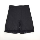 Vintage 80S Flexees Shapewear Shorts 30 Large Black Smoothing Girdle Pull On