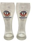 2 ERDINGER Weissbrau WeibBier 10” Aus Bayern German Pilsner Beer Glasses .5L