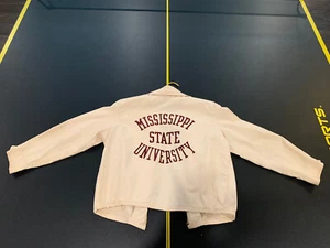 Vintage C 1950 Mississippi State University Bulldog School Sports Jacket Scarce - Picture 1 of 16