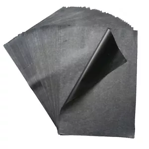 100 Sheets Black Carbon Transfer Tracing Graphite Paper for Wood Carving Canvas - Picture 1 of 8