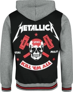 Metallica Kill 'Em All Varsity Jacket Hoodie Metal Rock - Ultra Rare Official - Picture 1 of 4