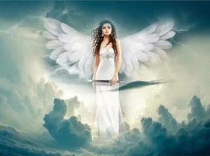 Himmlischer Engel des Himmels Wolken Fantasy Puzzle 285 Teile 16,5 Zoll x 12 Zoll Stück - Bild 1 von 3