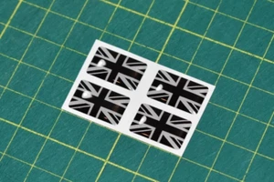 Union Jack Gel Sticker - 17mm x 10mm - Picture 1 of 2