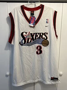 VTG 2001 Nike ALLEN IVERSON Swingman Jersey Sz XXL LENGTH +2 NEW, NET 76ers - Picture 1 of 8