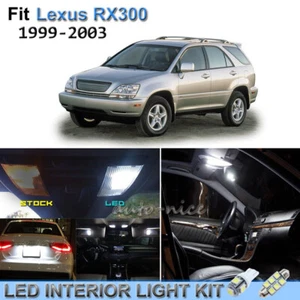 10pcs Bright White Interior LED Lights Package Kit For 1999-2003 Lexus RX300 - Picture 1 of 9
